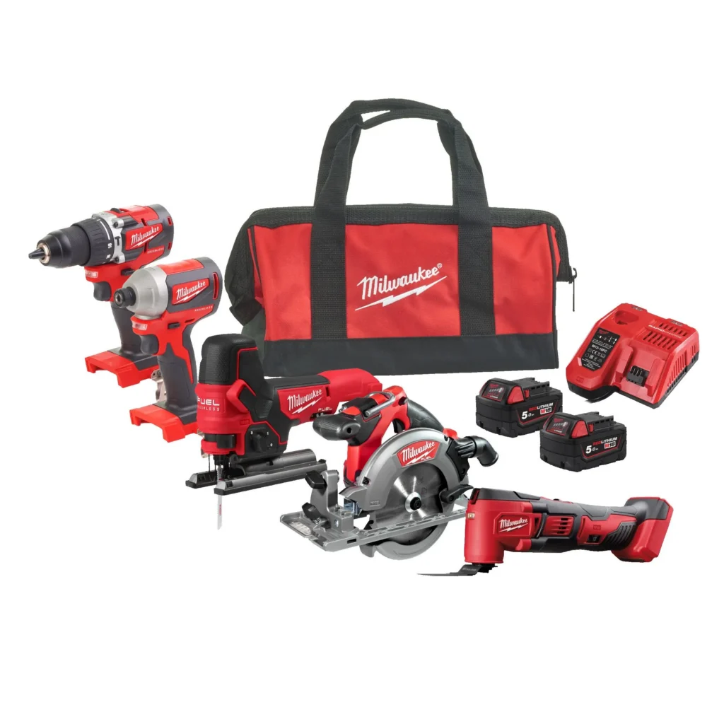 Zestaw MILWAUKEE POWERPACK M18 FPP5K-502B
